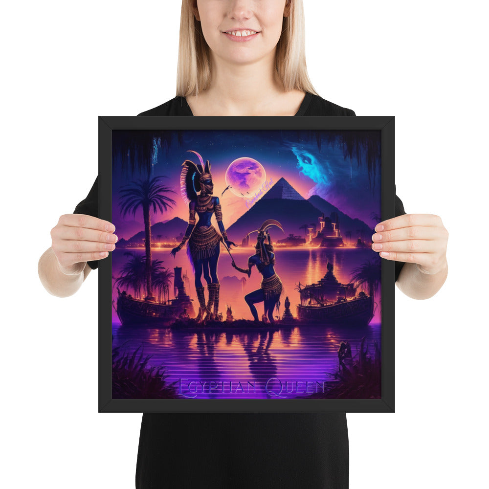 Framed poster