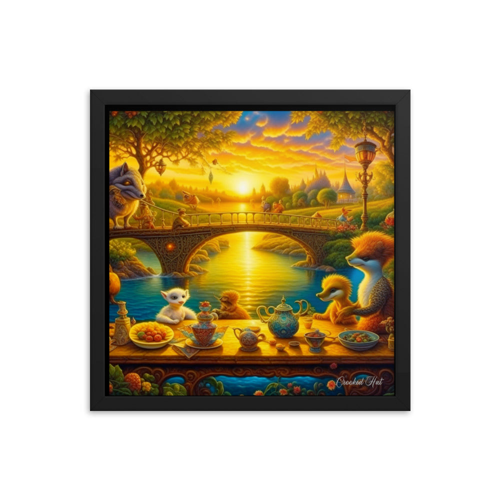 Framed poster