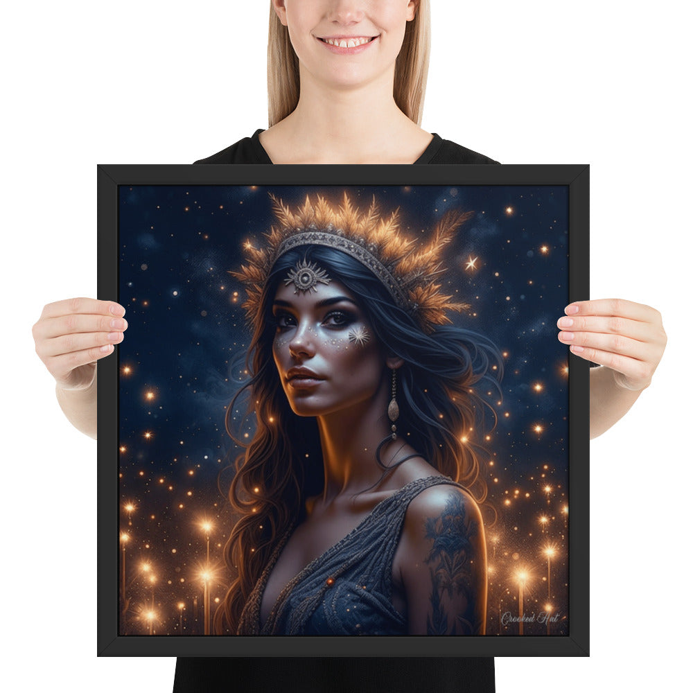Framed poster