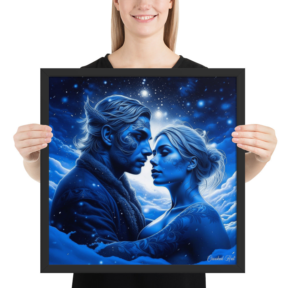 Framed poster