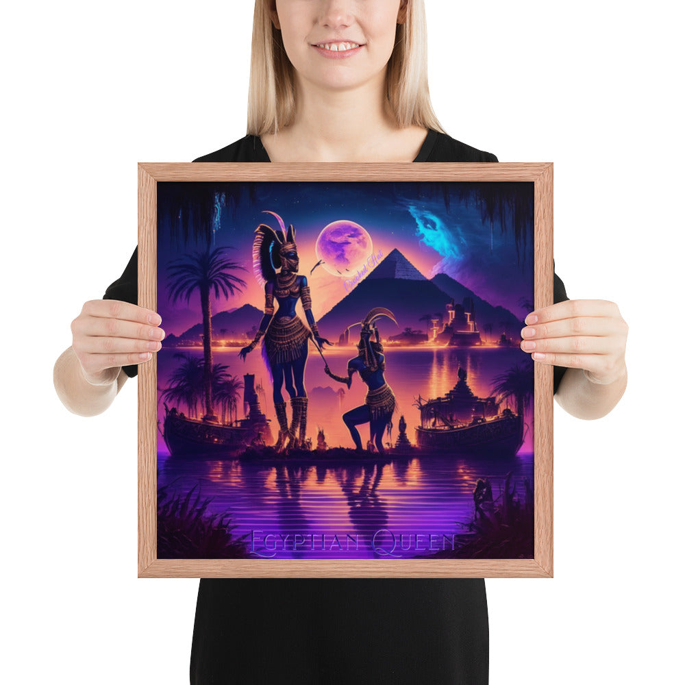 Framed poster