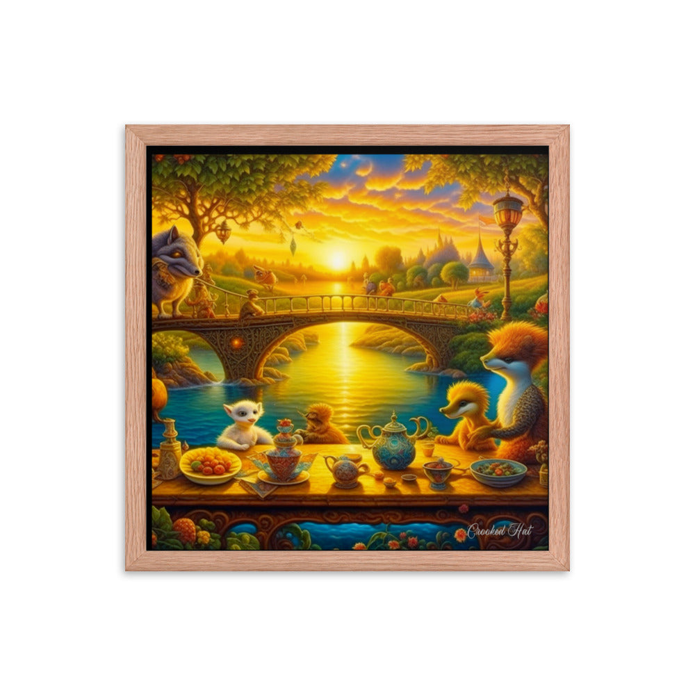 Framed poster