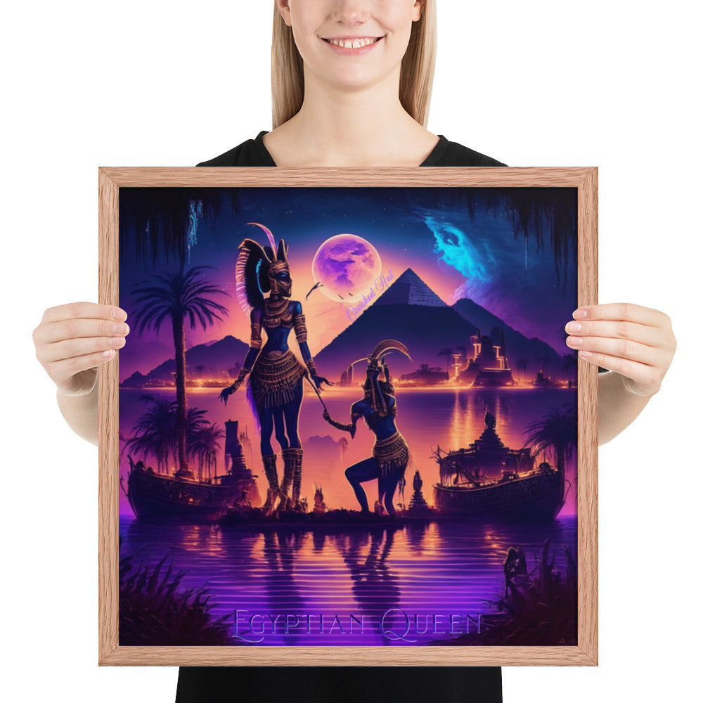 Framed poster