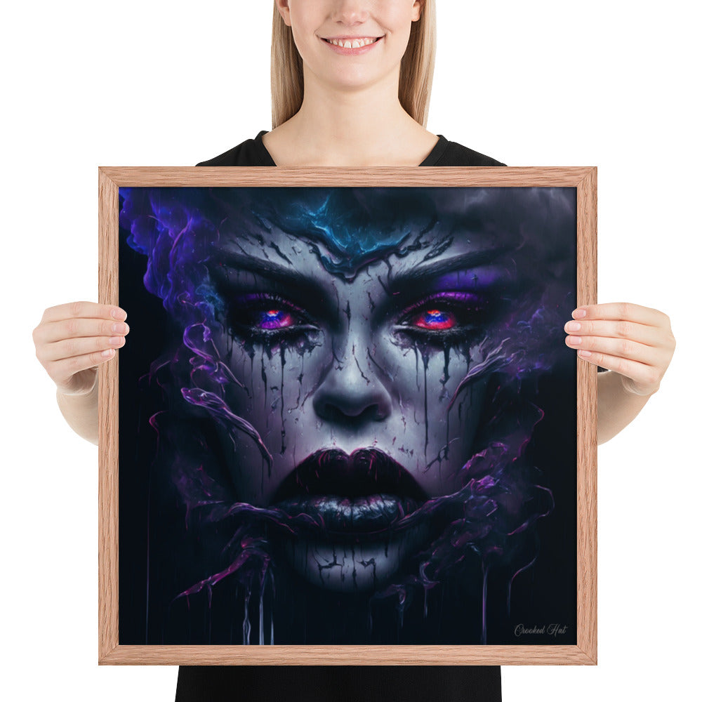 Framed poster