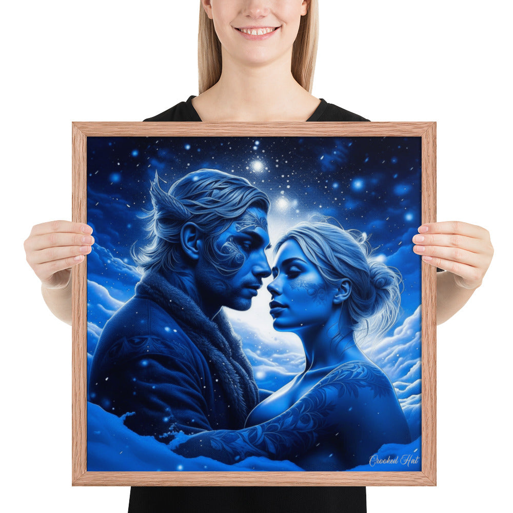 Framed poster