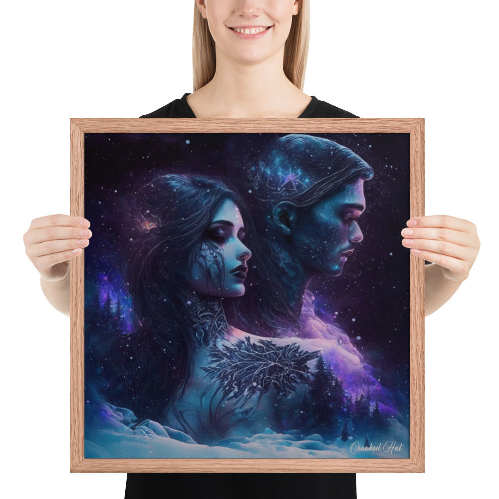 Framed poster