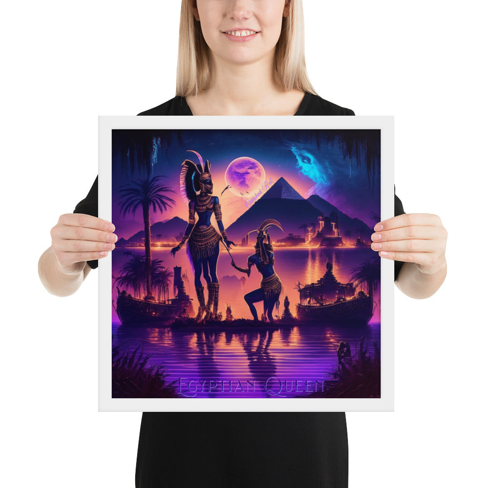 Framed poster
