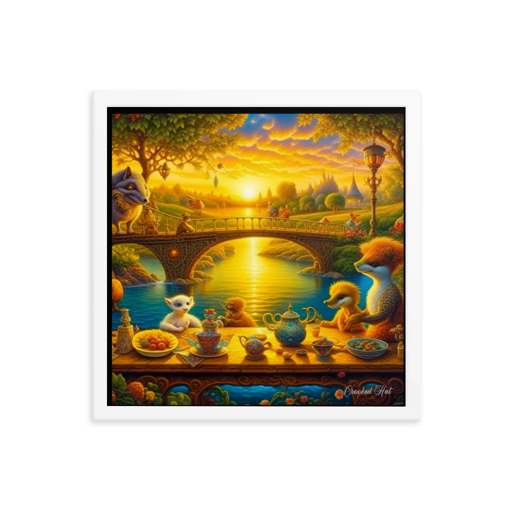 Framed poster