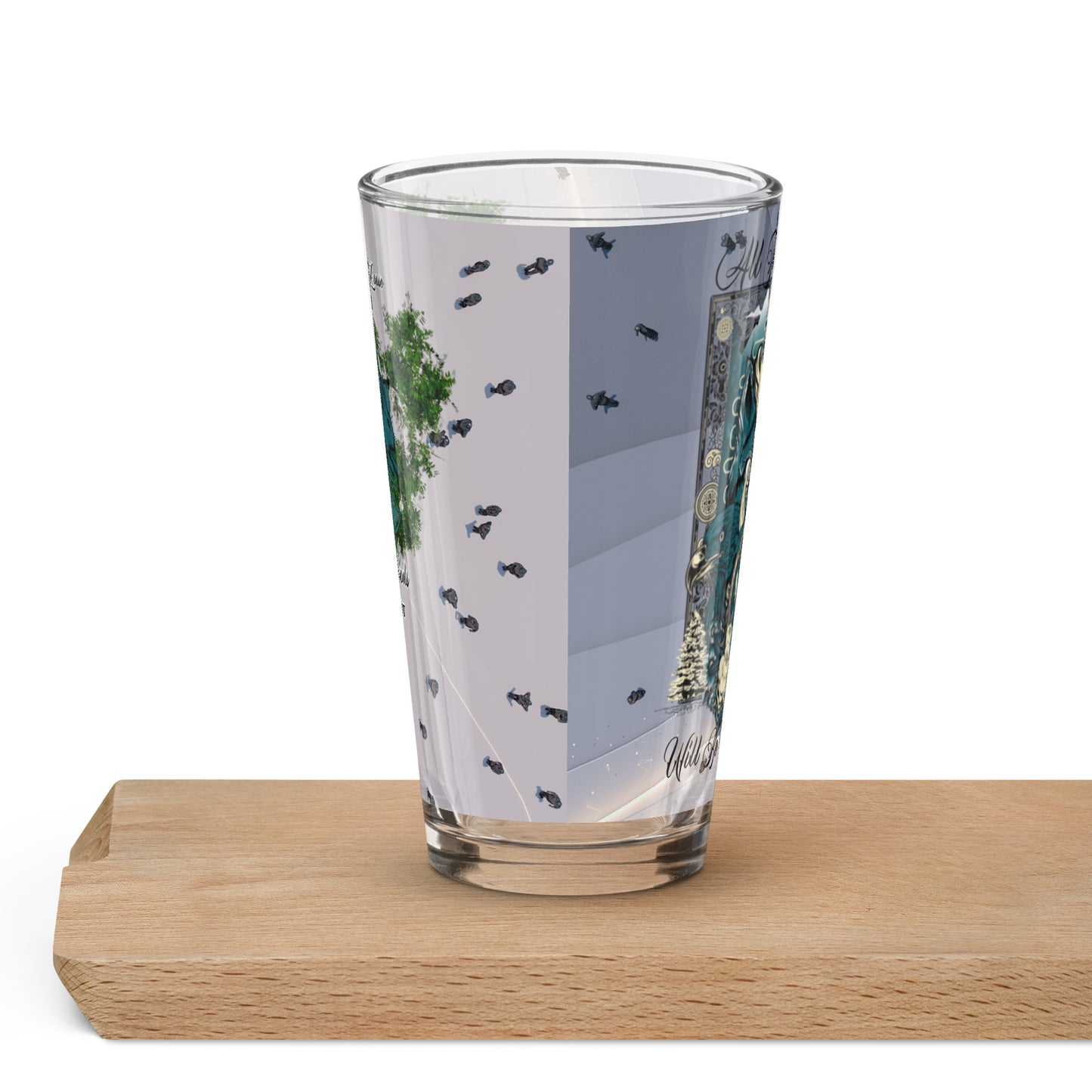 Shaker pint glass