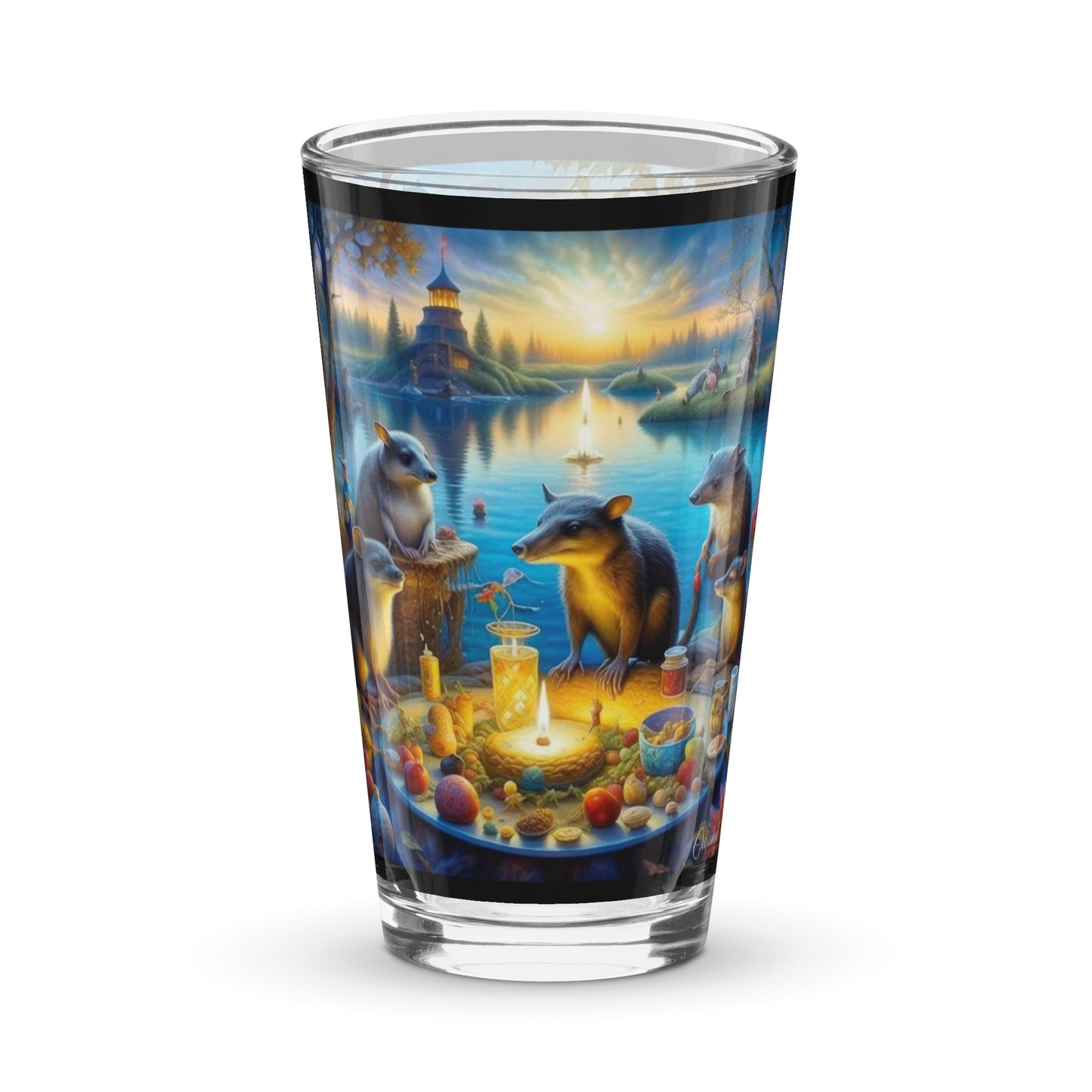 Shaker pint glass